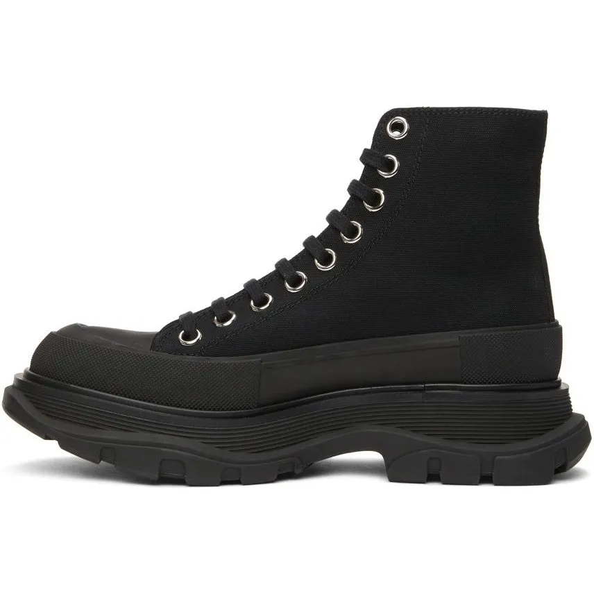 Alexander McQueen Black Tread Slick High Sneakers