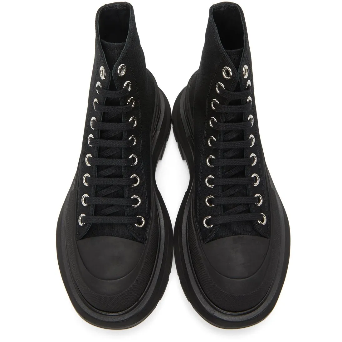 Alexander McQueen Black Tread Slick High Sneakers