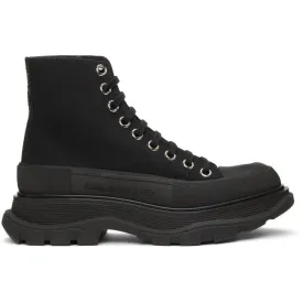 Alexander McQueen Black Tread Slick High Sneakers