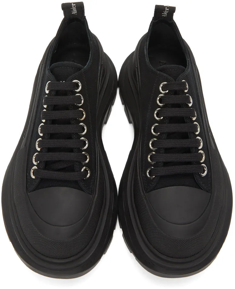 Alexander McQueen Black Tread Slick Low Sneakers