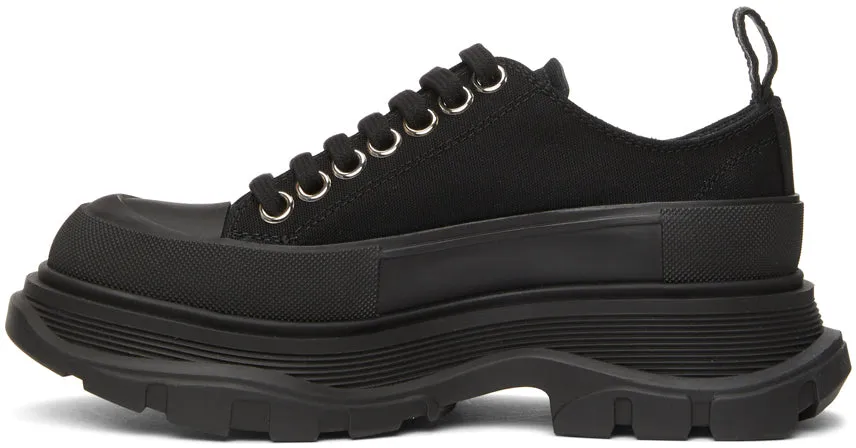 Alexander McQueen Black Tread Slick Low Sneakers