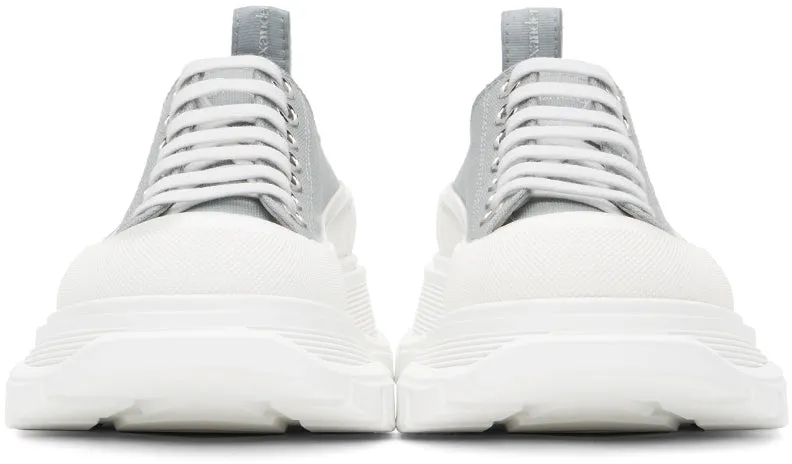 Alexander McQueen SSENSE Exclusive Grey Tread Slick Platform Low Sneakers
