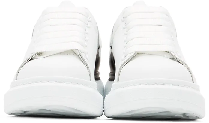 Alexander McQueen White Dropped Heel Counter Oversized Sneakers