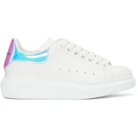 Alexander McQueen White Holographic Oversized Sneakers