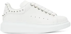 Alexander McQueen White Studded Oversized Sneakers