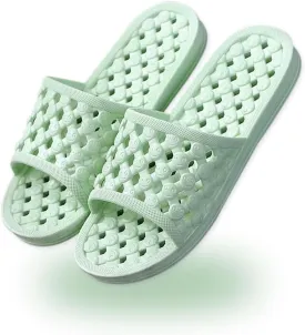 AYYDMY Quick Drying Shower Slippers for Women Men, Non Slip House Shoes Cushioned Thick Sole Bathroom Sandals Indoor Outdoor Soft Platform Sandals for Living Room, Shower, Pool, Beach, SPA, Gym