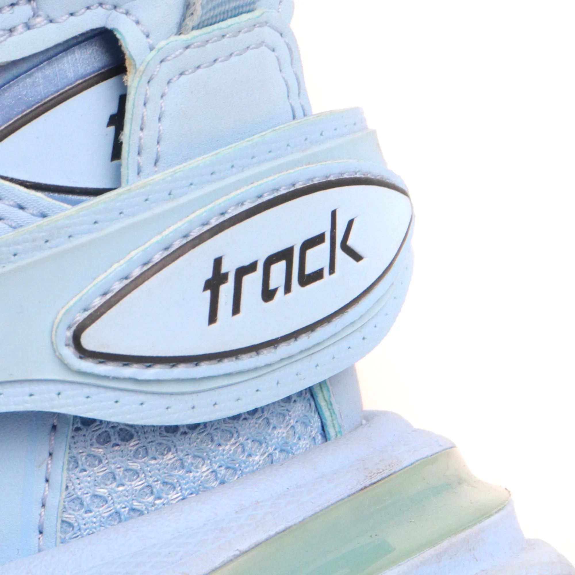 BALENCIAGA - Baskets Track Balenciaga en toile bleue (T39)