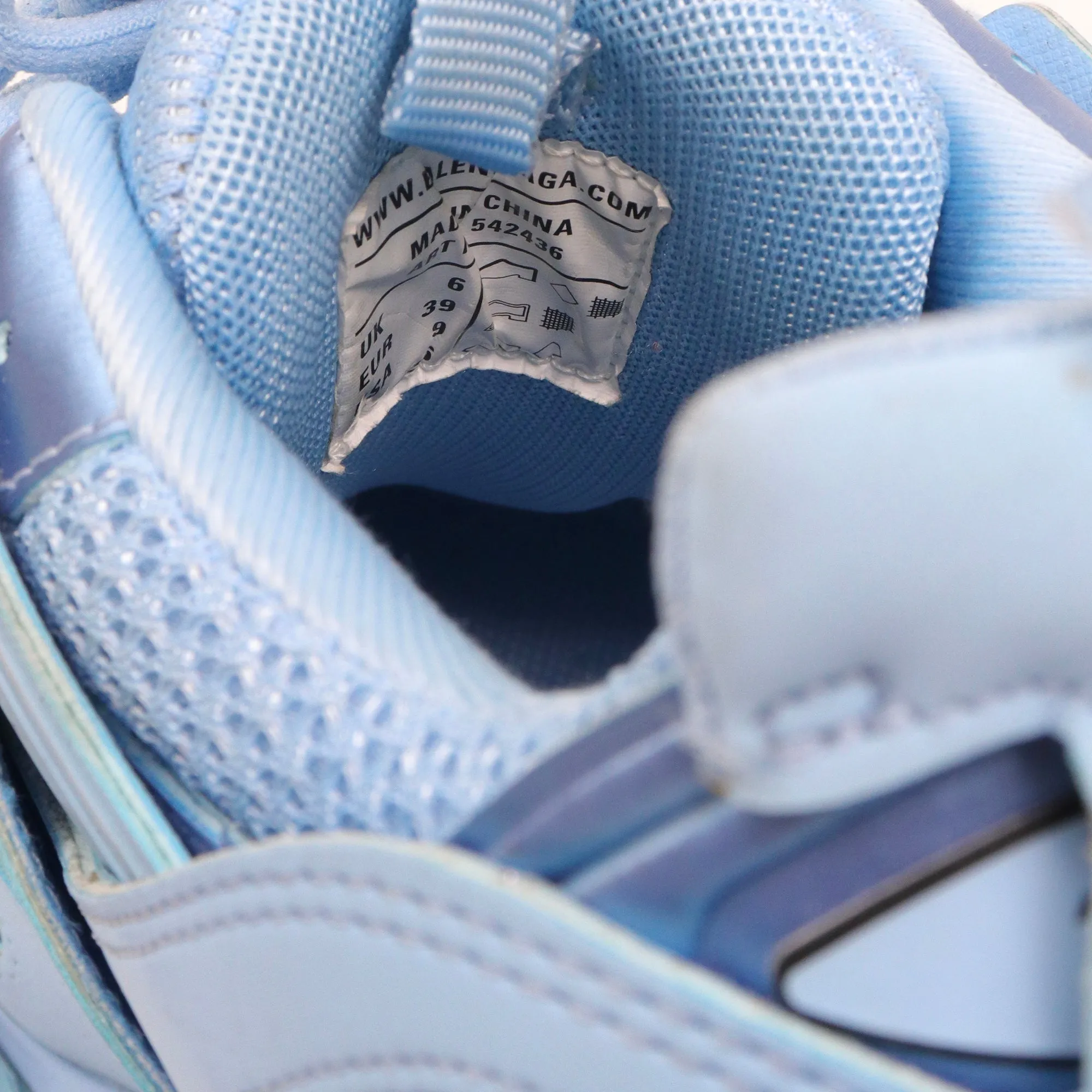 BALENCIAGA - Baskets Track Balenciaga en toile bleue (T39)