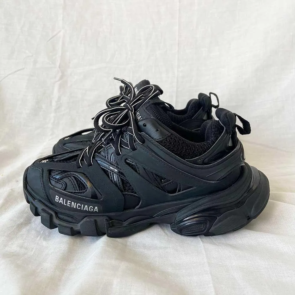 Balenciaga Black Track Sneakers, 36