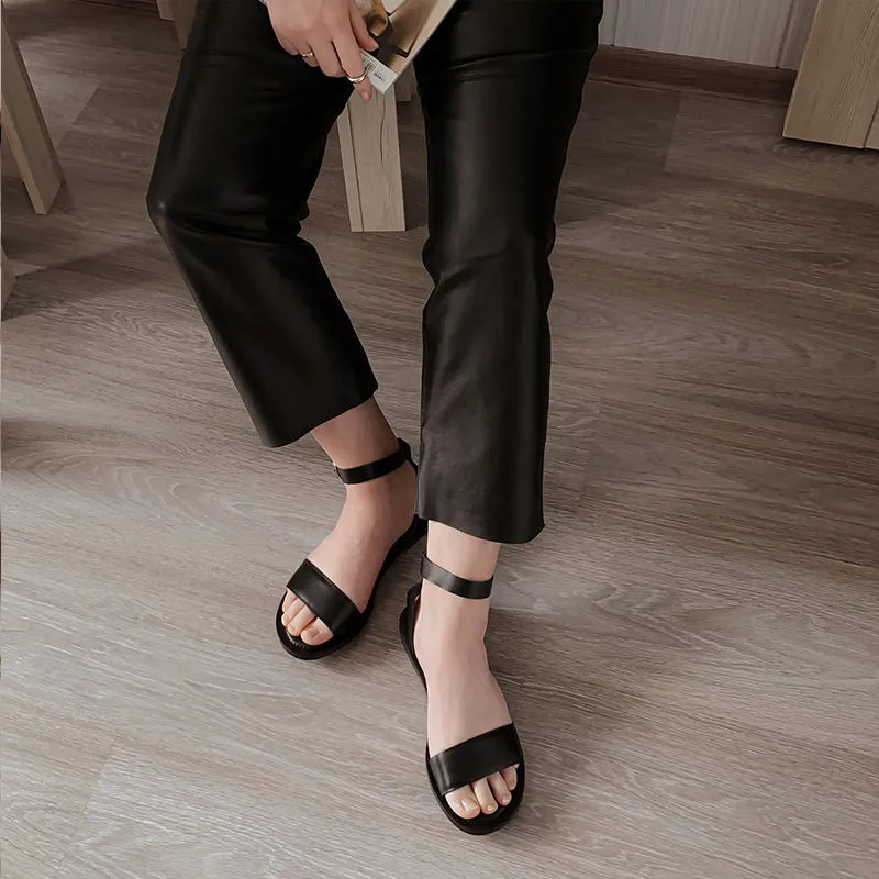 BeauToday Outdoor Summer Flat Sandals for Women