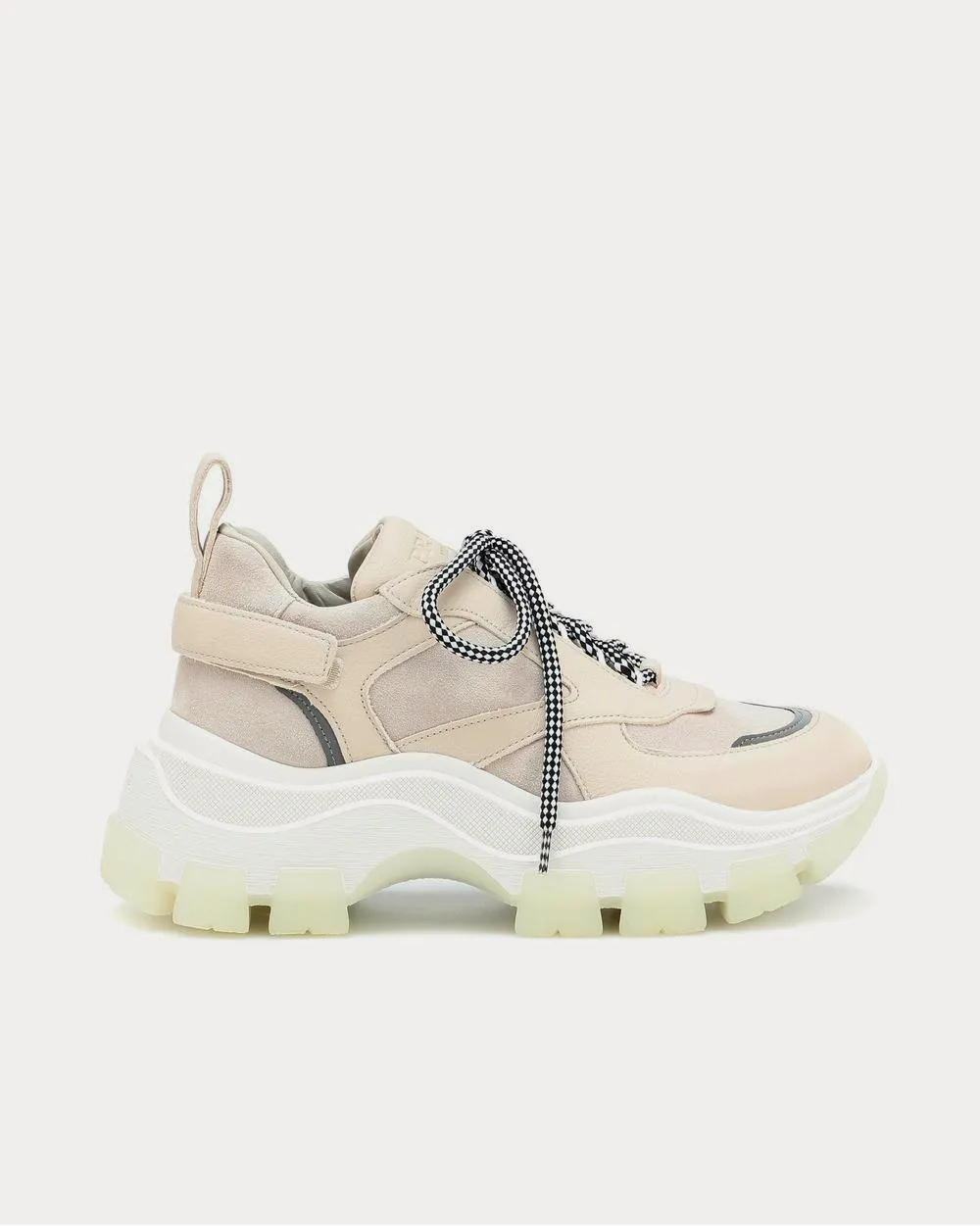 Block leather Beige Low Top Sneakers