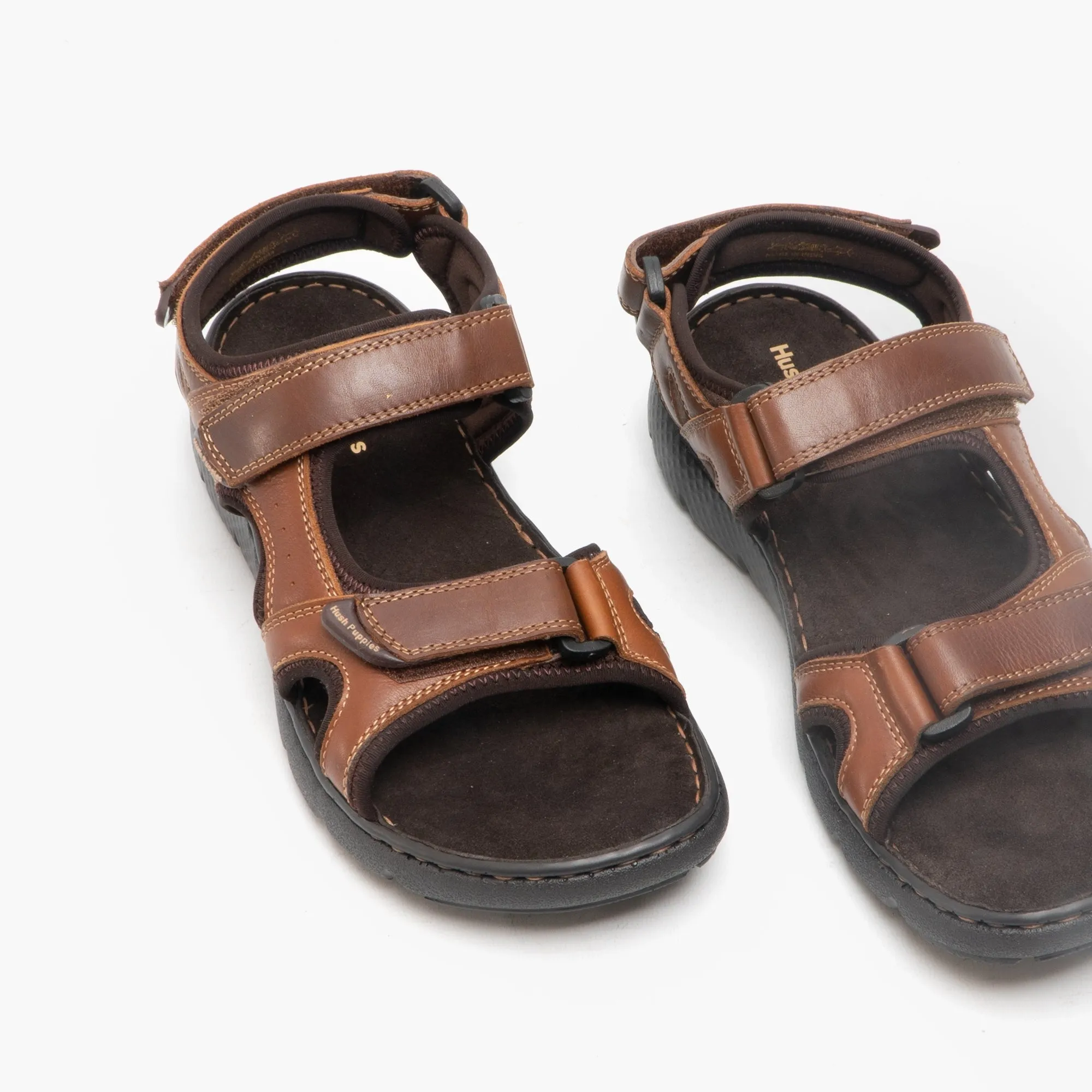 CARTER Mens Leather Sandals Brown