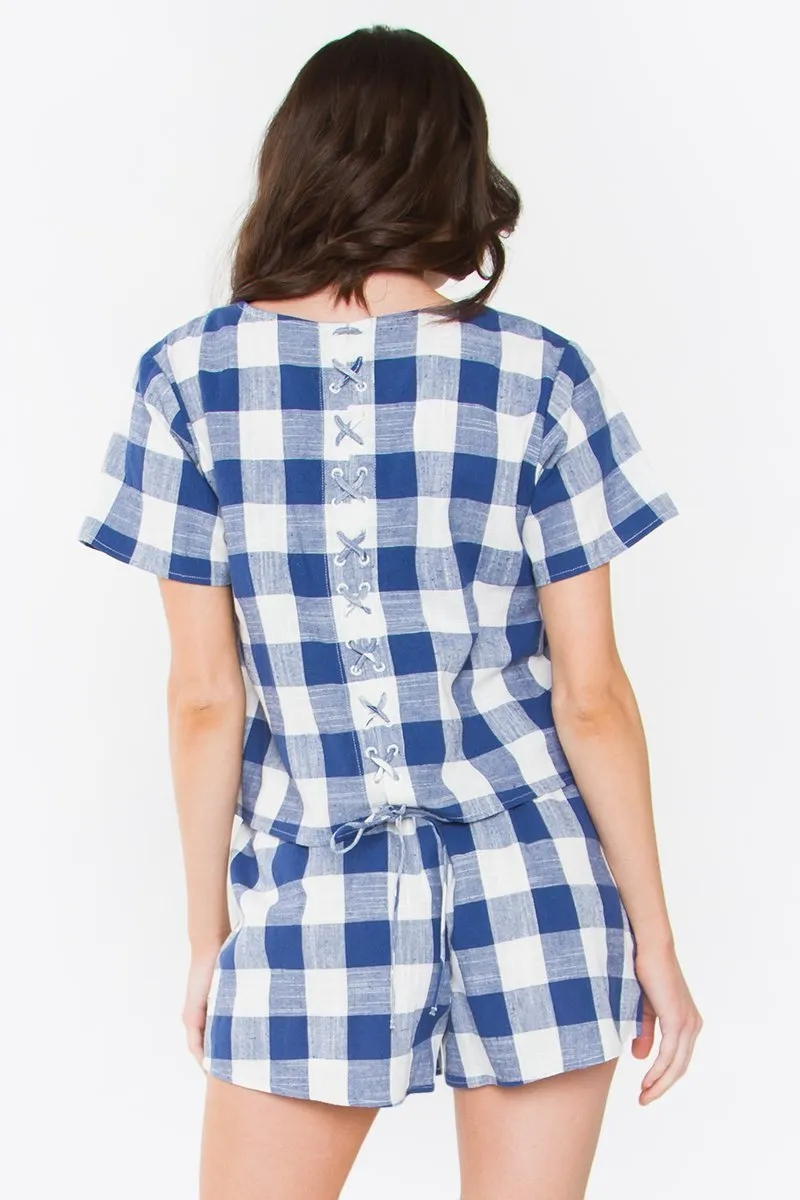 Checkered Crop Top