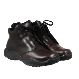 Chunky Derby US 7.5 UK6.5 Brown Leather Hiking Boot AW99 High Tops