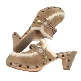 Coach Shearling Mules