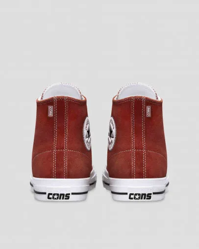 Converse CONS Chuck Taylor All Star Pro Suede High Top Dark Terracotta