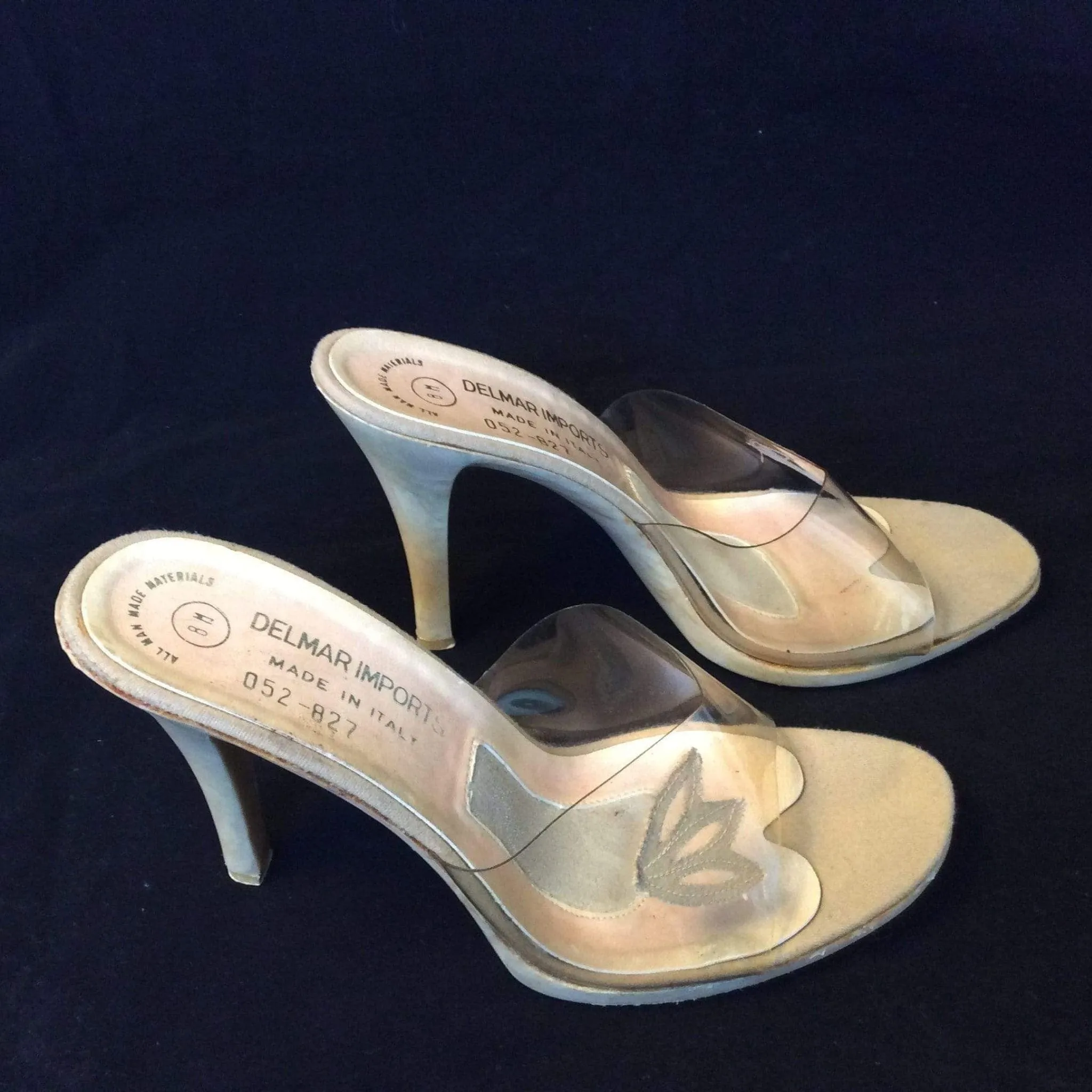 Delmar Clear Pin-up Mules