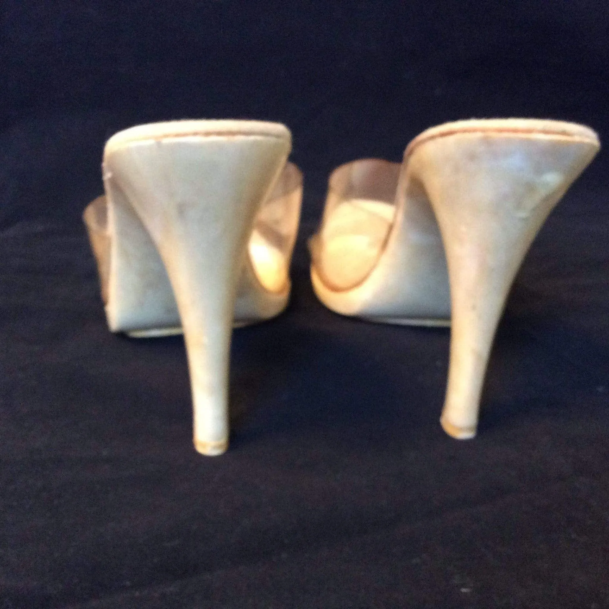 Delmar Clear Pin-up Mules