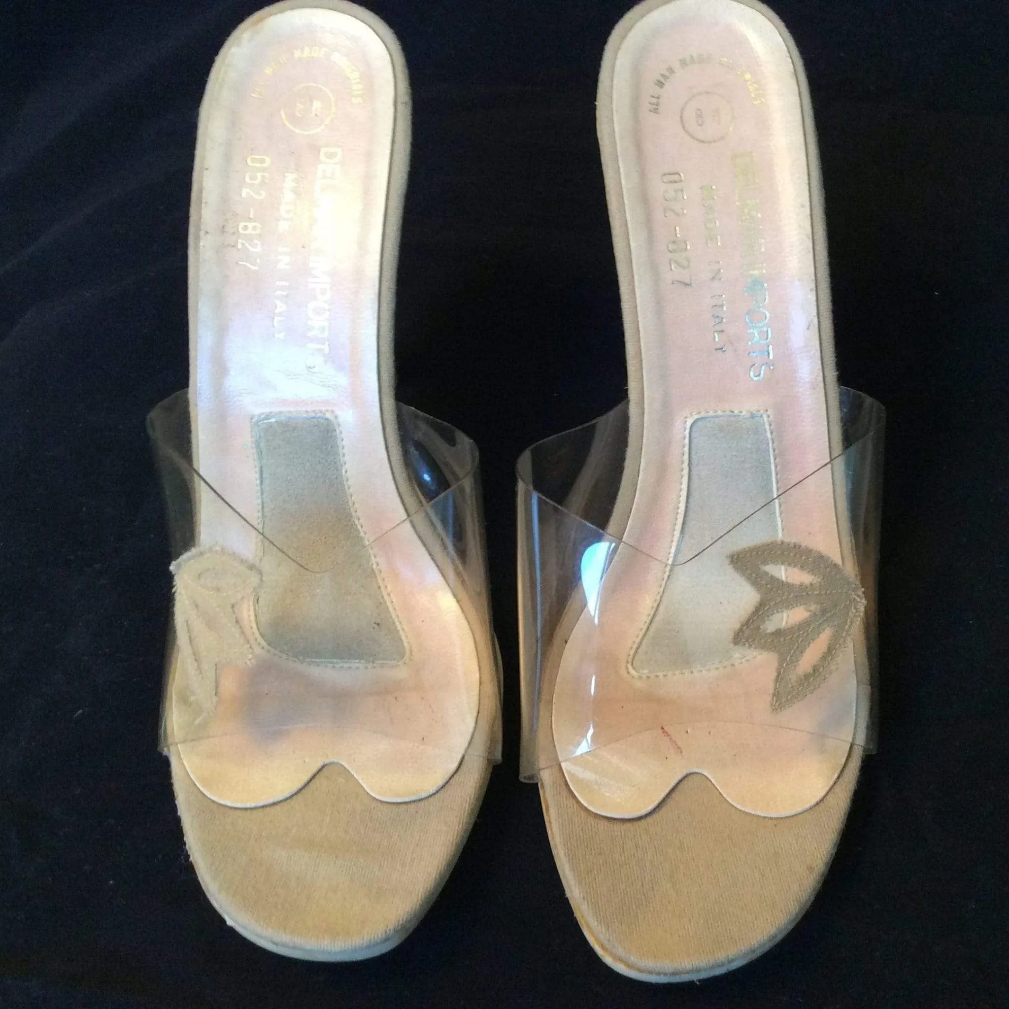 Delmar Clear Pin-up Mules