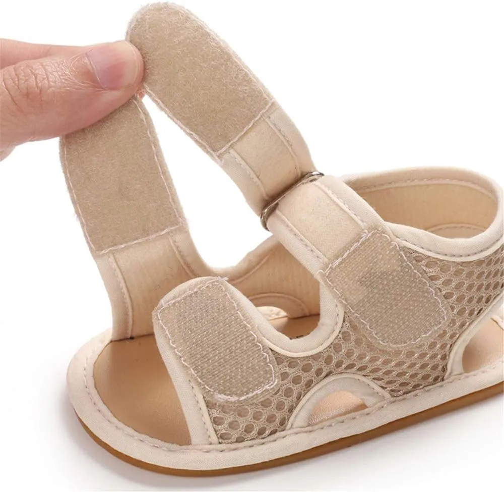 E-FAK Baby Boys Girls Summer Sandals Outdoor Beach Anti-Slip Rubber Soft Sole Newborn Toddler First Walker Shoes