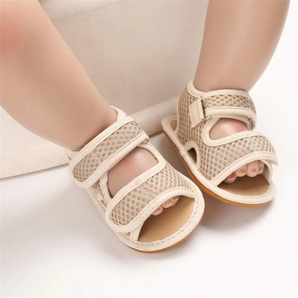 E-FAK Baby Boys Girls Summer Sandals Outdoor Beach Anti-Slip Rubber Soft Sole Newborn Toddler First Walker Shoes