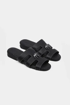 Ebony Lattice Resort Mules
