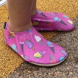Glace Pink Ice Cream Kids Slipfree Shoes