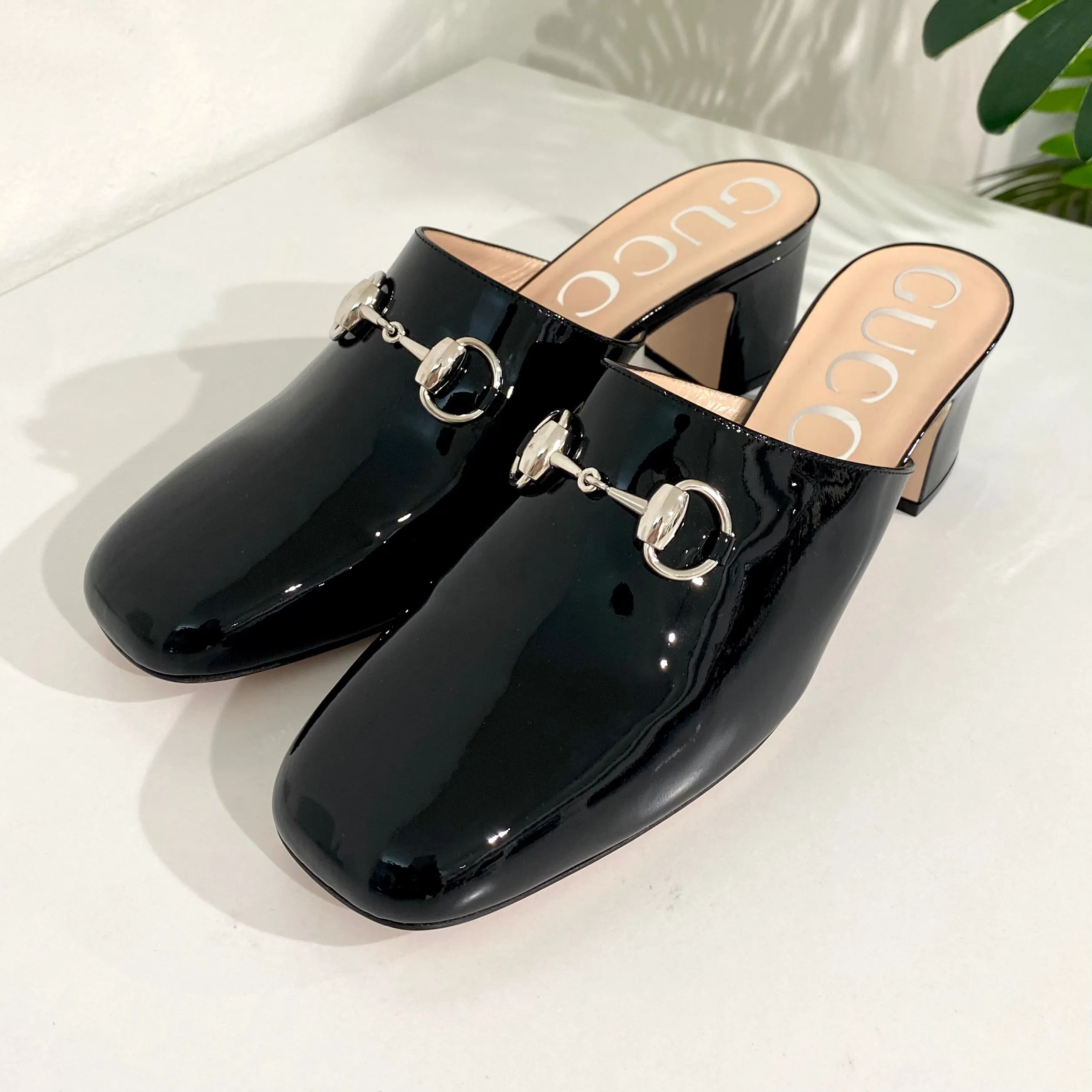 Gucci Unworn Black Lexie Mules