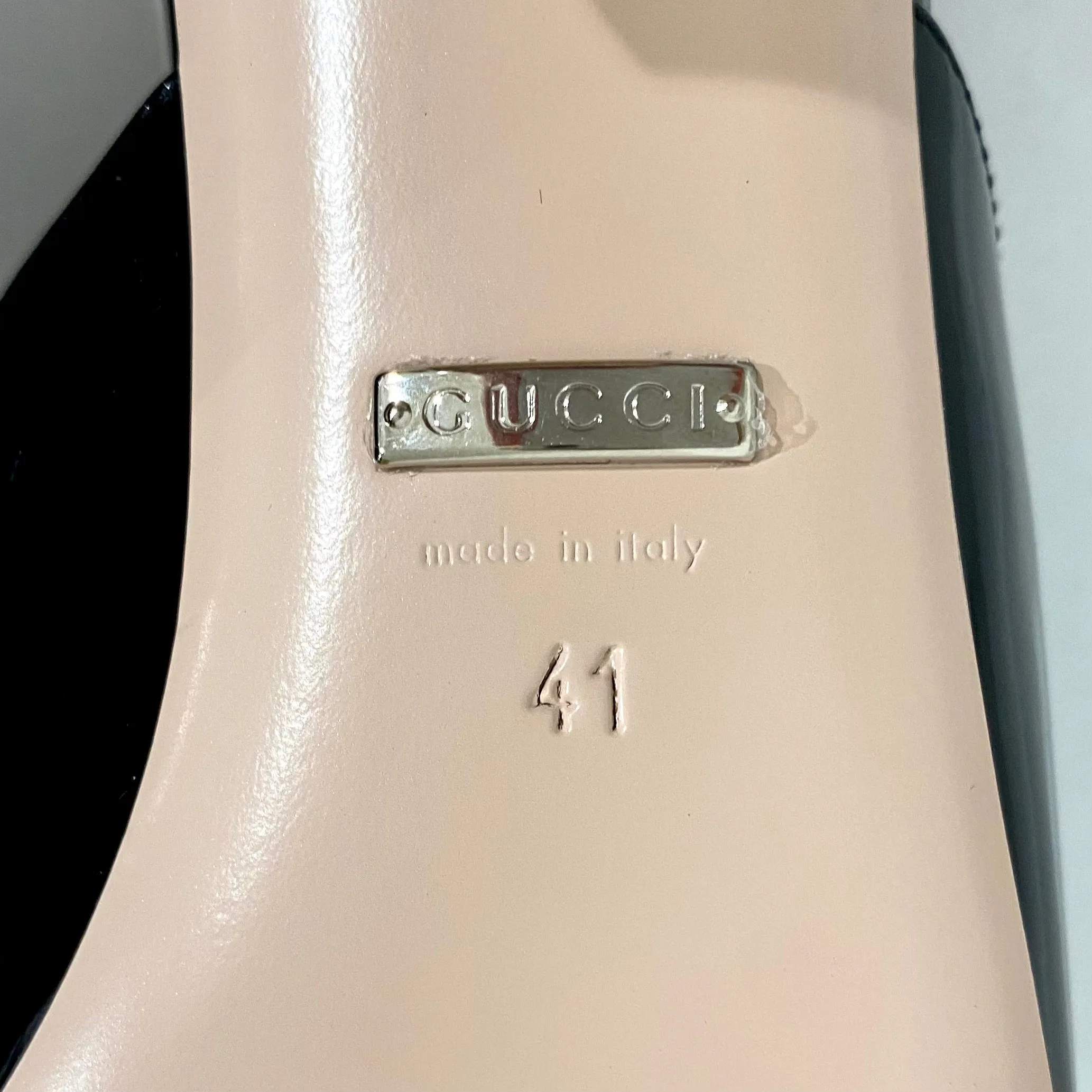 Gucci Unworn Black Lexie Mules