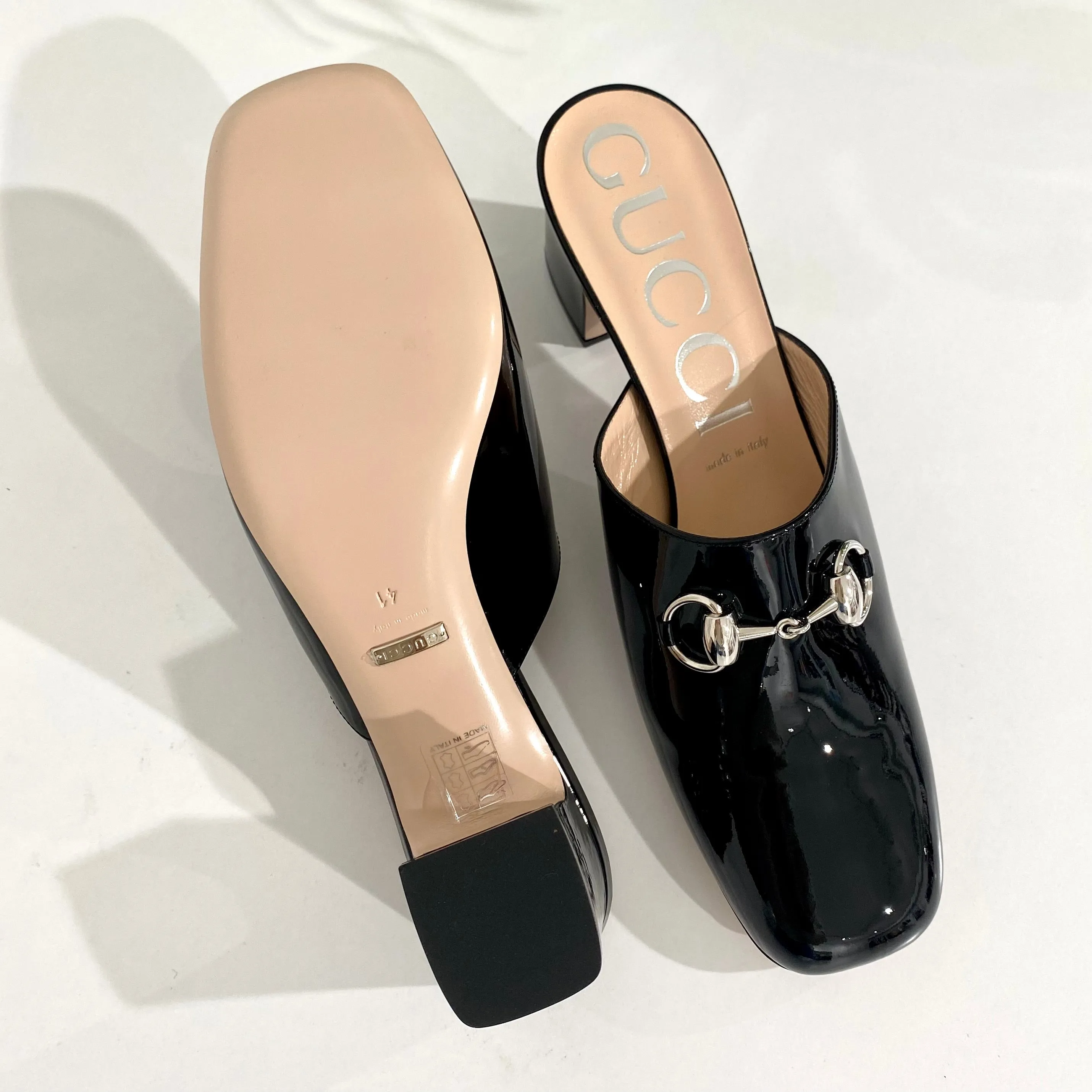 Gucci Unworn Black Lexie Mules