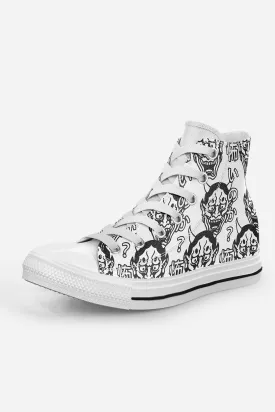Hannya Mask Are You Afraid Mens High Top