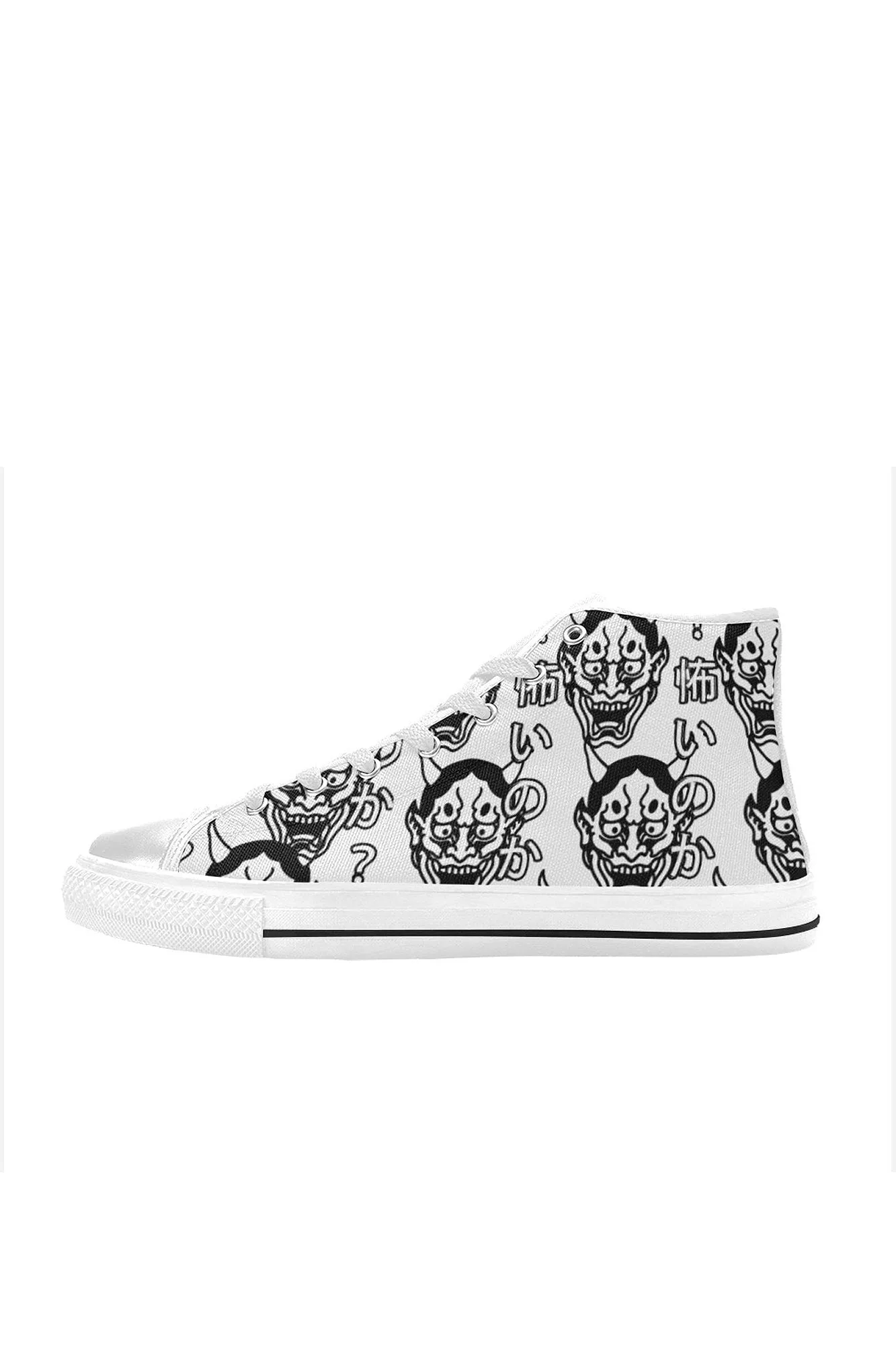 Hannya Mask Are You Afraid Mens High Top