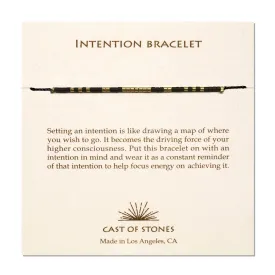 Intention Bracelet - Gold/ Black
