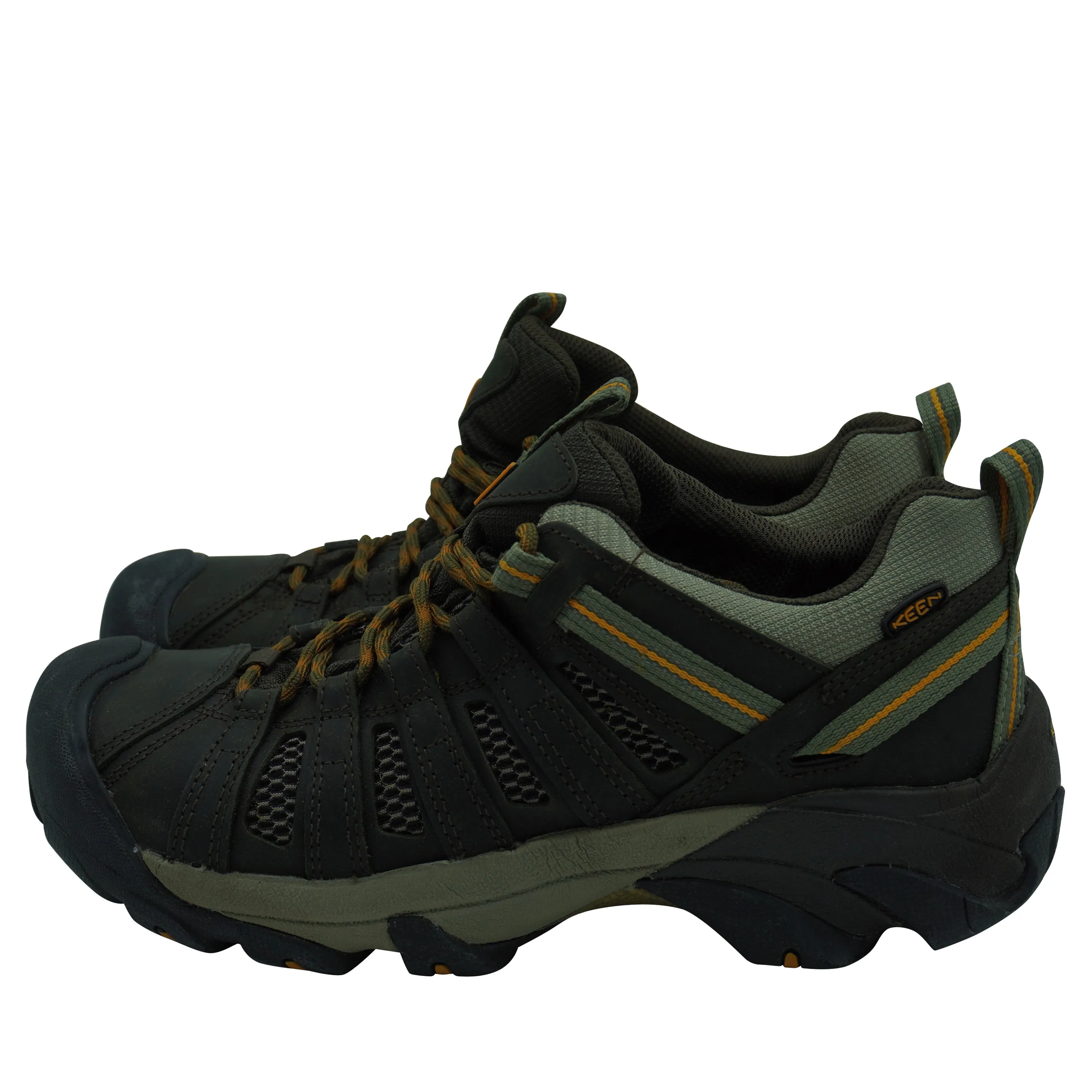 Keen Women's Mesh & Leather Trail Hiking Walking Shoes Brown Size 10.5