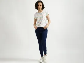 Ladies Round Neck Printed Top
