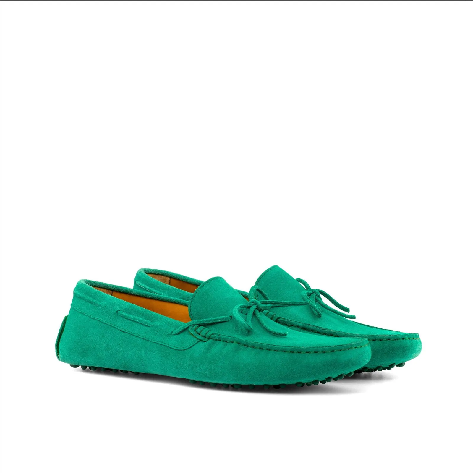 Men's Driver (Driving) Leather Shoes Plus Size Green 3685