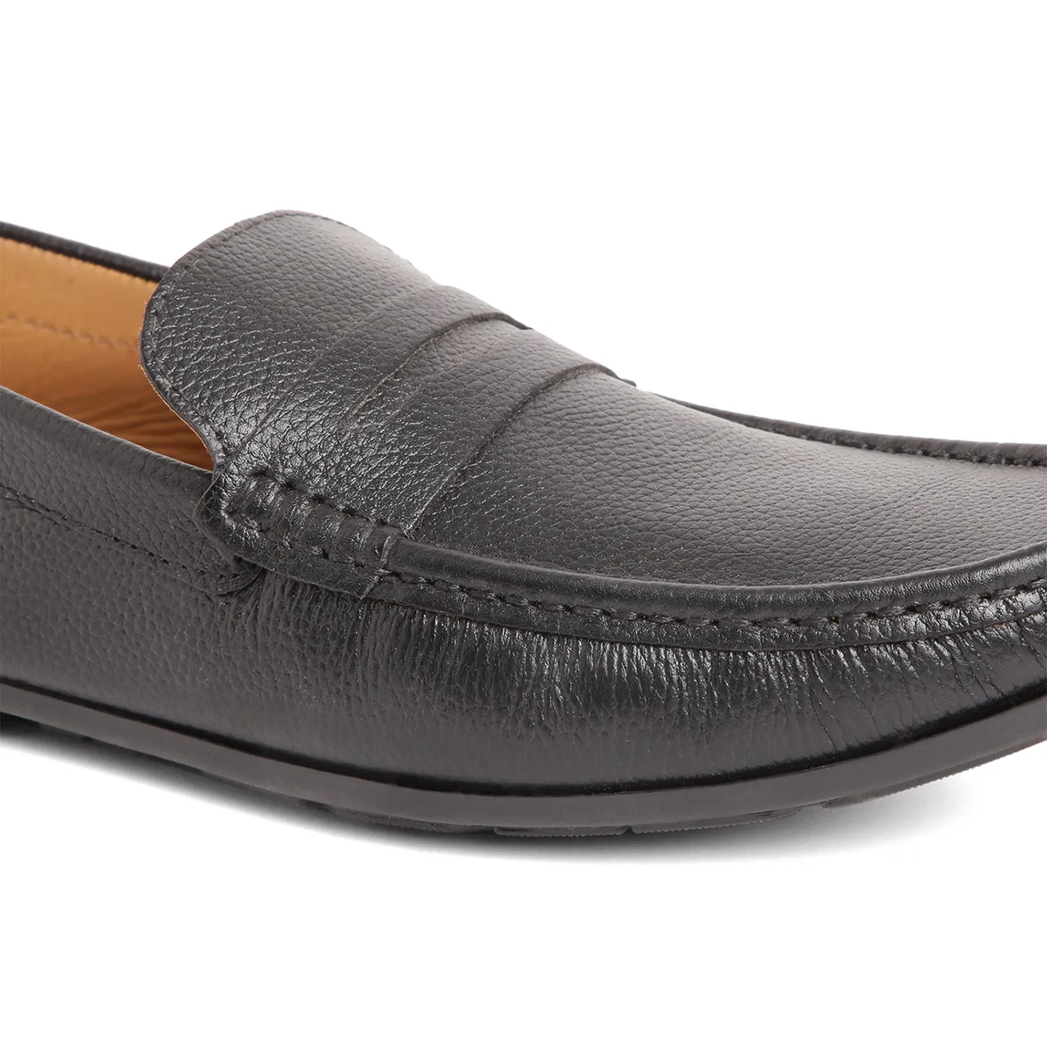 Mild Leather Driving Shoe - Black