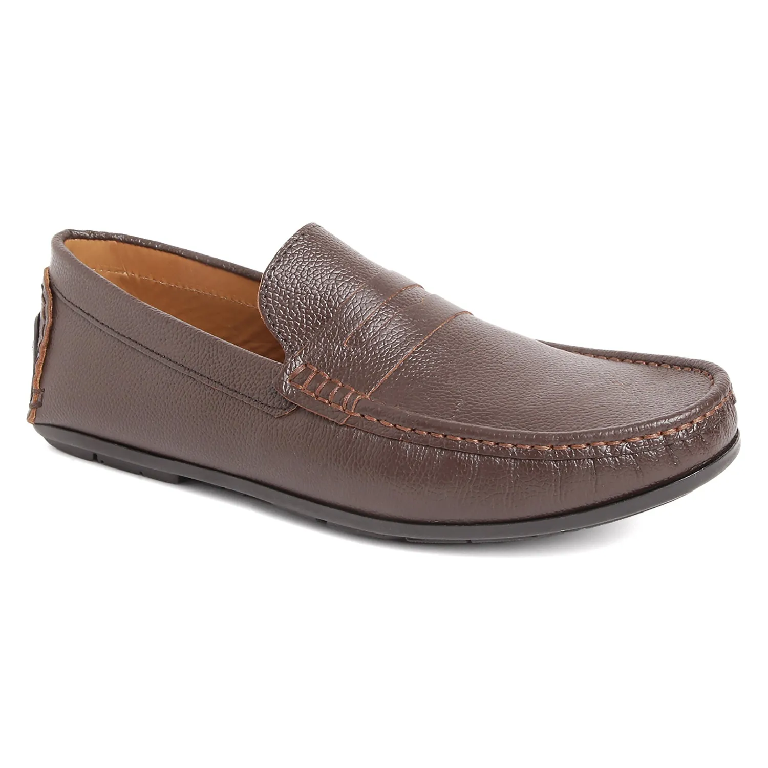 Mild Leather Driving Shoe - Brown