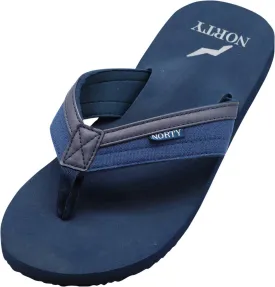 Norty Mens Flip Flop Sandal Blue   13006