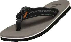 Norty Mens Flip Flop Sandal Grey Black   11128