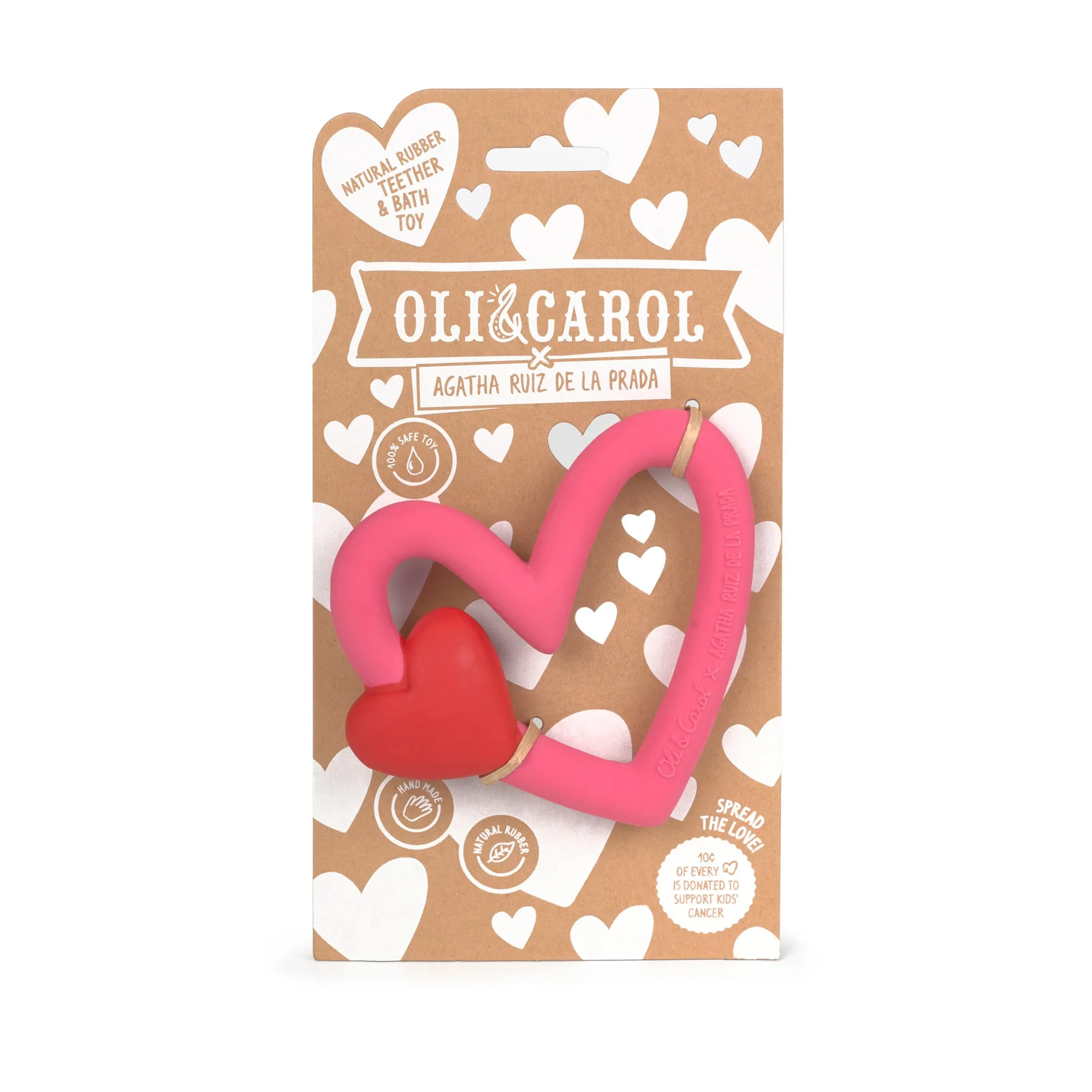 Oli & Carol x Agatha Ruiz De La Prada Heart Teether