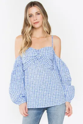 Picnic Cold Shoulder Top