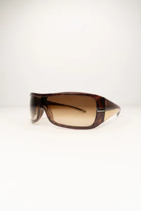 Prada Brown Mask Sunglasses