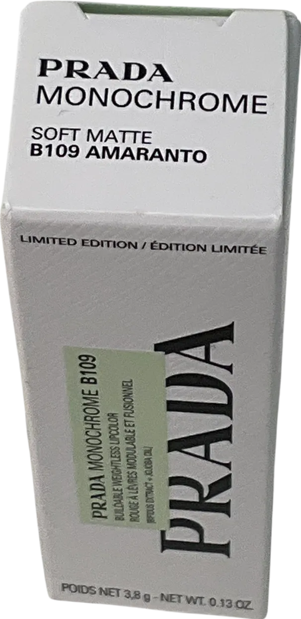 Prada Monochrome Soft Matte Lipstick 109 3.8