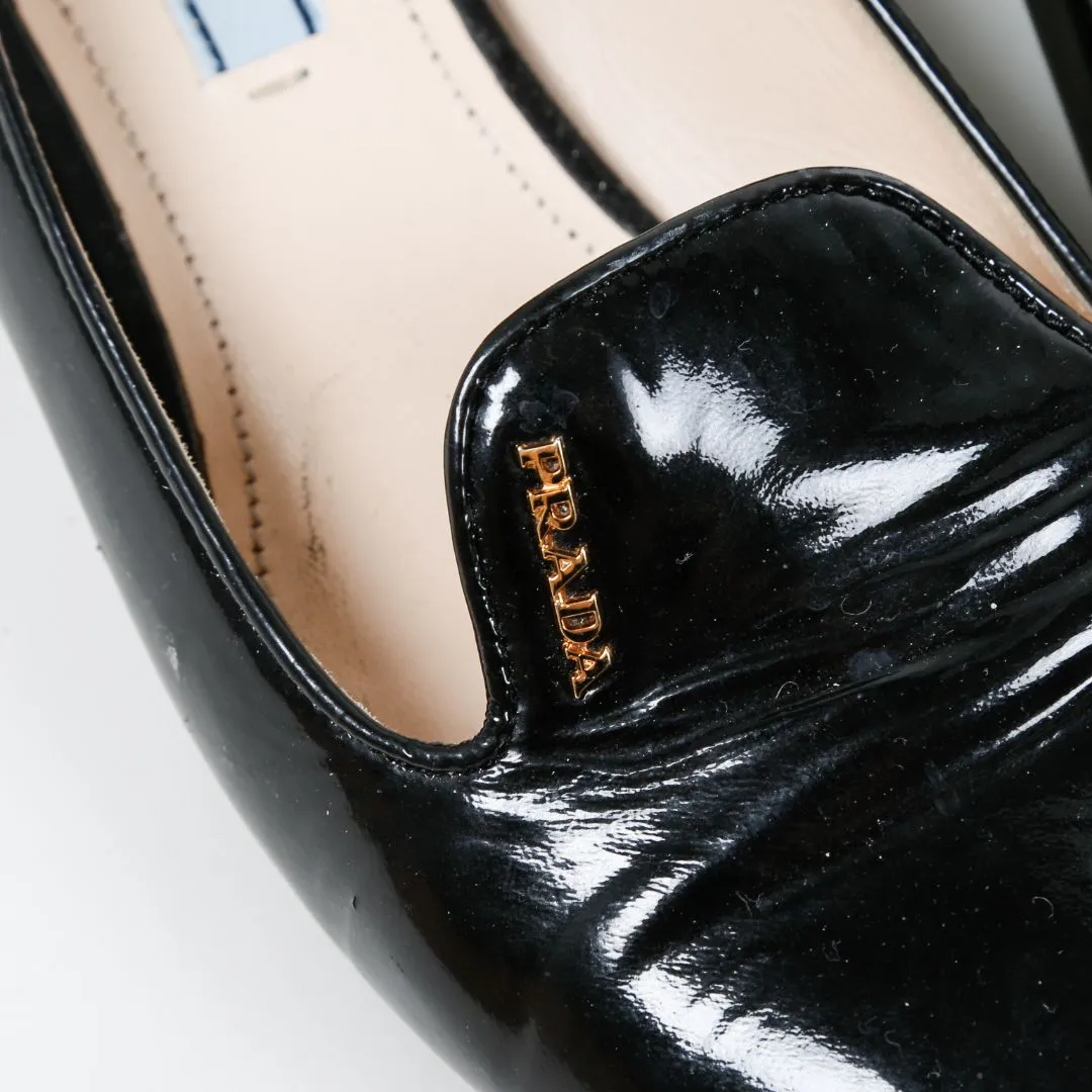 Prada Patent Leather Loafers Size 37.5