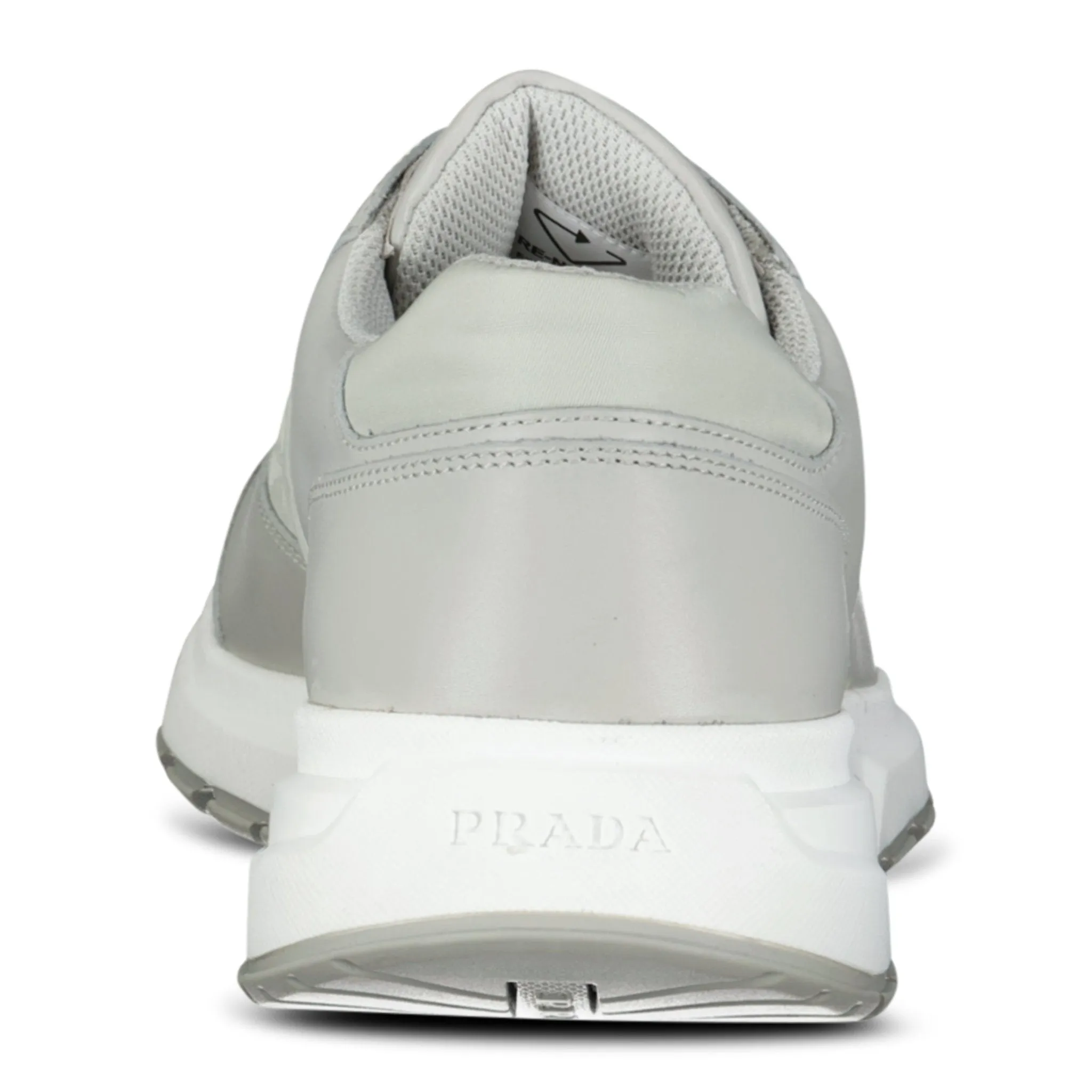Prada Prax 01 Re-Nylon Leather Sneakers Grey