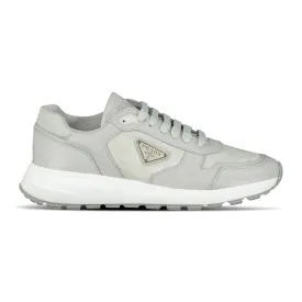 Prada Prax 01 Re-Nylon Leather Sneakers Grey