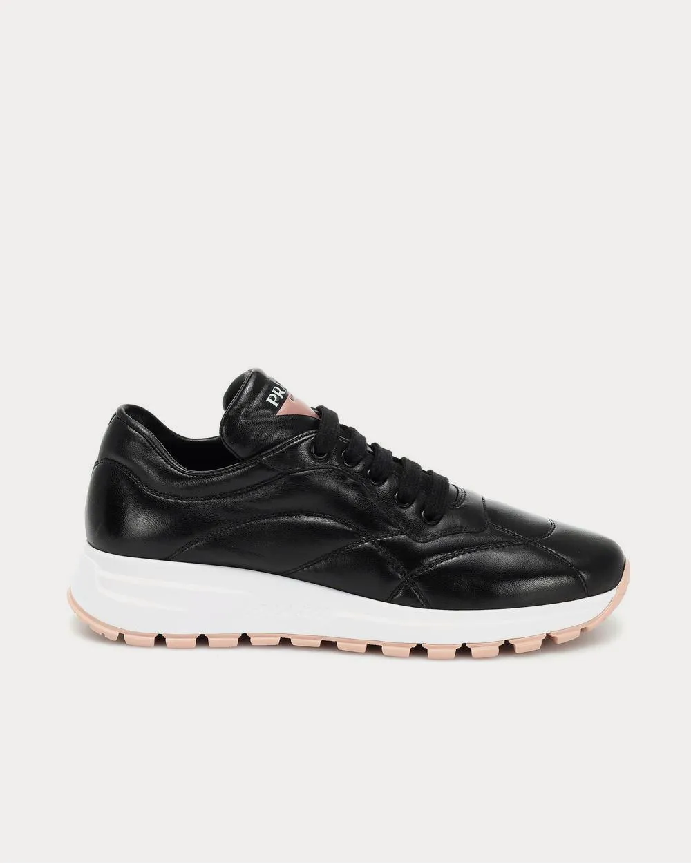 PRAX-01 leather Black Low Top Sneakers