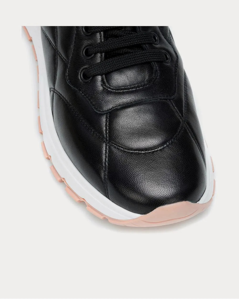 PRAX-01 leather Black Low Top Sneakers