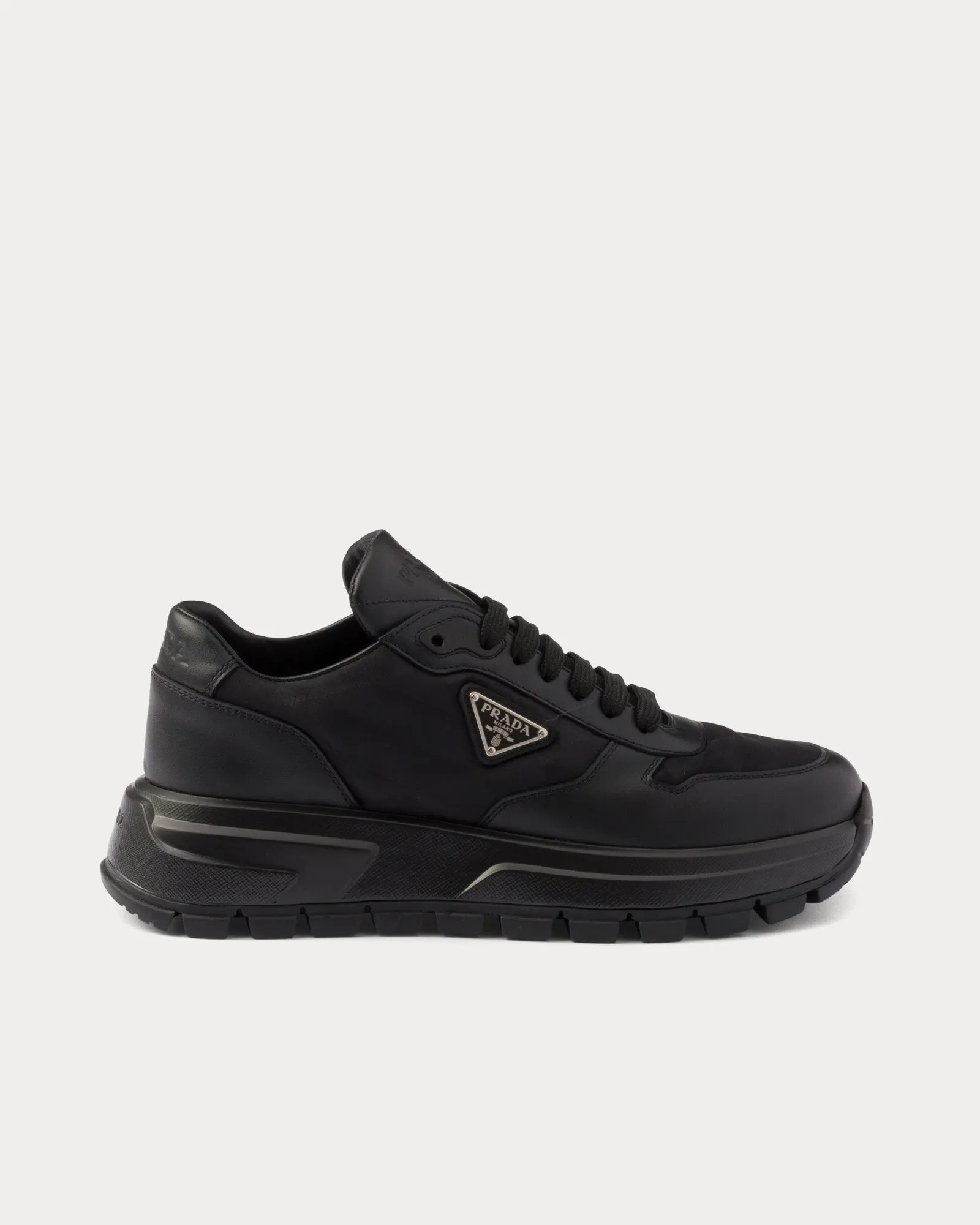 Prax 01 Re-Nylon Black Low Top Sneakers